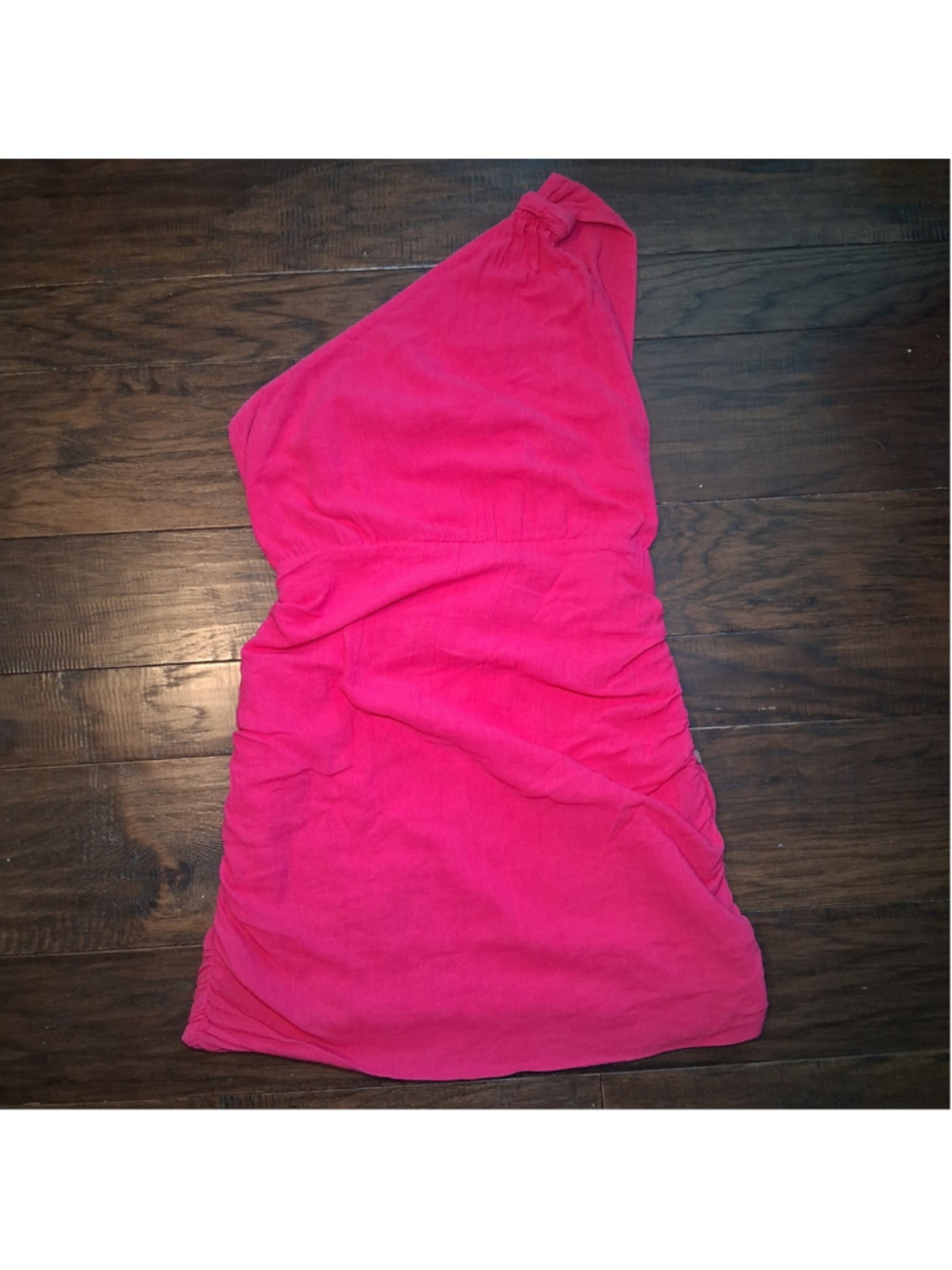Free People One Shoulder Ruched Mini Dress - Picture 6 of 14